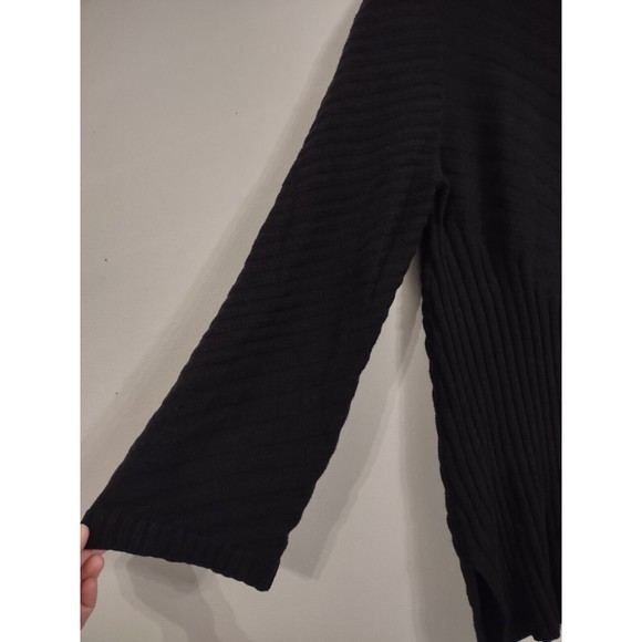 Charter Club Cable Knit Sweater Pullover Top Black NWT Women's Size Large - Picture 2 of 9